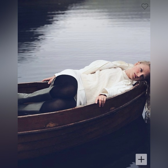 J.Crew Cable-knit RollneckT™ sweater in Supersoft yarn in heather ivory - Picture 5 of 10